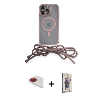 MARSİLYAN™- iPhone 13 Pro Max Kılıf Eksen Özel Seri - Siyah Bilvis 3D Cam Ekran Koruyucu + Pers Alüminyum Kamera Lens - KI