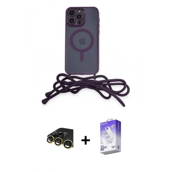 MARSİLYAN™- iPhone 13 Pro Max Kılıf Eksen Özel Seri - Siyah Bilvis 5in1 3D Magic Cam Ekran Koruyucu + Raze Metal Kamera Lens - GD