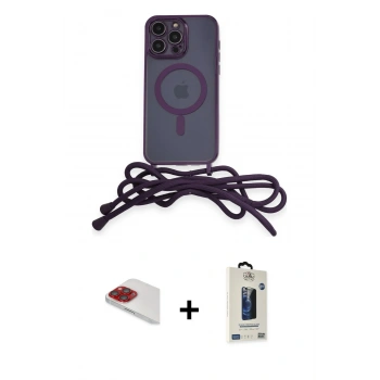MARSİLYAN™- iPhone 13 Pro Max Kılıf Eksen Özel Seri - Siyah Bilvis Hayalet Cam Ekran Koruyucu + Pers Alüminyum Kamera Lens - KI
