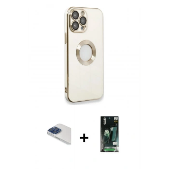 MARSİLYAN™- iPhone 13 Pro Max Kılıf İz Form Serisi - Şeffaf 360 Full Body Arka Koruyucu + Pers Alüminyum Kamera Lens - LT