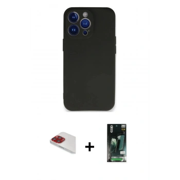 MARSİLYAN™- iPhone 13 Pro Max Kılıf Kozmos Yansıma Özel Seri - Şeffaf 360 Full Body Arka Koruyucu + Pers Alüminyum Kamera Lens - KI