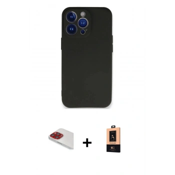 MARSİLYAN™- iPhone 13 Pro Max Kılıf Kozmos Yansıma Özel Seri - Şeffaf Maxco Cam Ekran Koruyucu + Pers Alüminyum Kamera Lens - KI