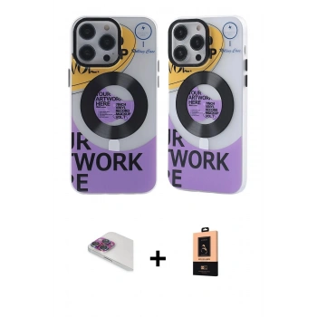 MARSİLYAN™- iPhone 13 Pro Max Kılıf Nova Doku Koleksiyonu - Şeffaf Maxco Cam Ekran Koruyucu + Pers Alüminyum Kamera Lens - GI