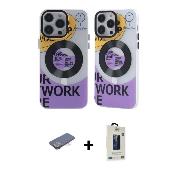 MARSİLYAN™- iPhone 13 Pro Max Kılıf Nova Doku Koleksiyonu - Siyah Bilvis Hayalet Cam Ekran Koruyucu + Renkli Kamera Lens Koruma Cam - MI