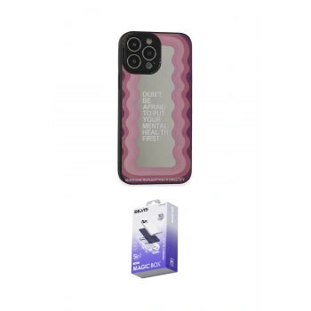MARSİLYAN™- iPhone 13 Pro Max Kılıf Odak Klasik Serisi - Siyah Bilvis 5in1 5D Magic Hayalet Cam Ekran Koruyucu