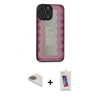 MARSİLYAN™- iPhone 13 Pro Max Kılıf Odak Klasik Serisi - Siyah Joko 5D Cam + Pers Alüminyum Kamera Lens - GD