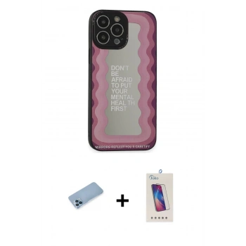 MARSİLYAN™- iPhone 13 Pro Max Kılıf Odak Klasik Serisi - Siyah Joko 5D Cam + Shine Kamera Lens Koruma Cam - MI