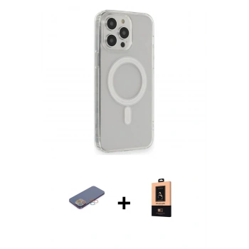 MARSİLYAN™- iPhone 13 Pro Max Kılıf Pusula Çizgi Koleksiyonu - Şeffaf Maxco Cam Ekran Koruyucu + Renkli Kamera Lens Koruma Cam - PE