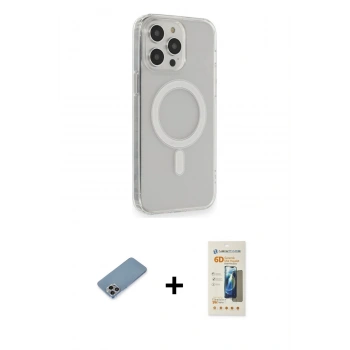 MARSİLYAN™- iPhone 13 Pro Max Kılıf Pusula Çizgi Koleksiyonu - Siyah 6D Mat Seramik Hayalet Nano Ekran Koruyucu + Shine Kamera Lens Koruma Cam - GI