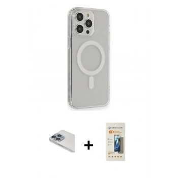MARSİLYAN™- iPhone 13 Pro Max Kılıf Pusula Çizgi Koleksiyonu - Siyah 6D Mat Seramik Hayalet Nano Ekran Koruyucu + Pers Alüminyum Kamera Lens - SABE
