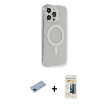 MARSİLYAN™- iPhone 13 Pro Max Kılıf Pusula Çizgi Koleksiyonu - Siyah 6D Mat Seramik Hayalet Nano Ekran Koruyucu + Shine Kamera Lens Koruma Cam - MI