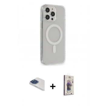 MARSİLYAN™- iPhone 13 Pro Max Kılıf Pusula Çizgi Koleksiyonu - Siyah Bilvis 3D Cam Ekran Koruyucu + Pers Alüminyum Kamera Lens - LT