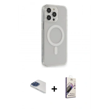 MARSİLYAN™- iPhone 13 Pro Max Kılıf Pusula Çizgi Koleksiyonu - Siyah Bilvis 3D Mat Cam Ekran Koruyucu + Pers Alüminyum Kamera Lens - LT