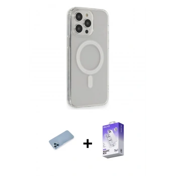 MARSİLYAN™- iPhone 13 Pro Max Kılıf Pusula Çizgi Koleksiyonu - Siyah Bilvis 5in1 3D Magic Cam Ekran Koruyucu + Shine Kamera Lens Koruma Cam - MI