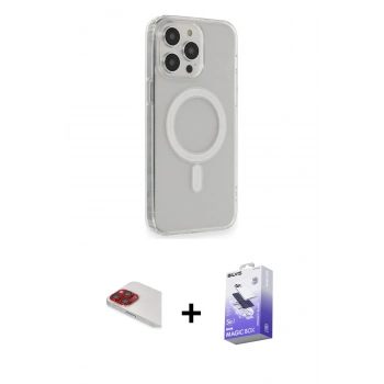 MARSİLYAN™- iPhone 13 Pro Max Kılıf Pusula Çizgi Koleksiyonu - Siyah Bilvis 5in1 5D Magic Hayalet Cam Ekran Koruyucu + Pers Alüminyum Kamera Lens - KI