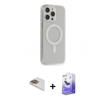 MARSİLYAN™- iPhone 13 Pro Max Kılıf Pusula Çizgi Koleksiyonu - Siyah Bilvis 5in1 5D Magic Hayalet Cam Ekran Koruyucu + Pers Alüminyum Kamera Lens - GD