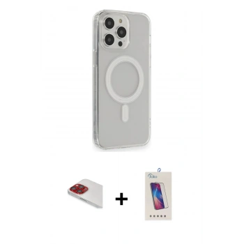 MARSİLYAN™- iPhone 13 Pro Max Kılıf Pusula Çizgi Koleksiyonu - Siyah Joko 5D Cam + Pers Alüminyum Kamera Lens - KI