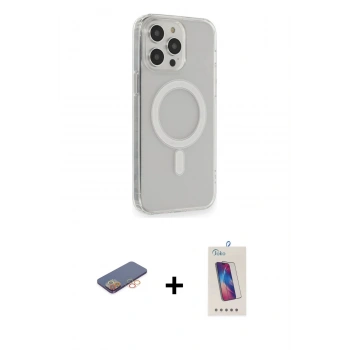MARSİLYAN™- iPhone 13 Pro Max Kılıf Pusula Çizgi Koleksiyonu - Siyah Joko 5D Cam + Renkli Kamera Lens Koruma Cam - TU