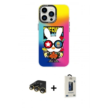 MARSİLYAN™- iPhone 13 Pro Max Kılıf Siluet Çizgi Koleksiyonu - Siyah Bilvis Hayalet Cam Ekran Koruyucu + Raze Metal Kamera Lens - GD