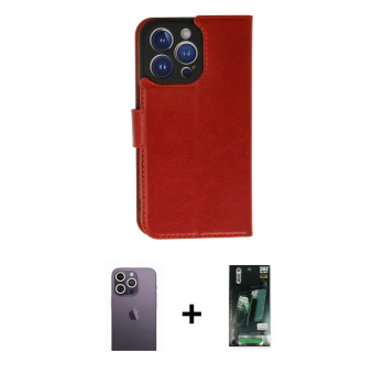 MARSİLYAN™- iPhone 13 Pro Max Kılıf Siluet Işık Serisi - Şeffaf 360 Full Body Arka Koruyucu + Neon Fosforlu Kamera Lens - BZ