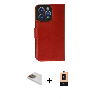 MARSİLYAN™- iPhone 13 Pro Max Kılıf Siluet Işık Serisi - Şeffaf Maxco Cam Ekran Koruyucu + Pers Alüminyum Kamera Lens - GD