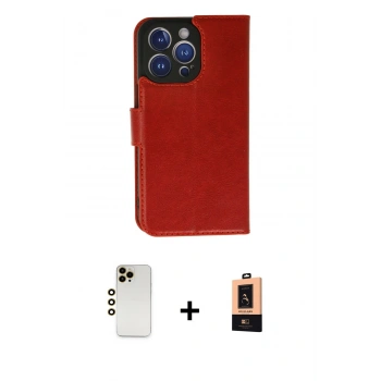 MARSİLYAN™- iPhone 13 Pro Max Kılıf Siluet Işık Serisi - Şeffaf Maxco Cam Ekran Koruyucu + Shine Kamera Lens - GD