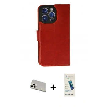 MARSİLYAN™- iPhone 13 Pro Max Kılıf Siluet Işık Serisi - Şeffaf Pasifik Cam Ekran Koruyucu + Rainbow Kamera Lens Koruma Cam - BZ