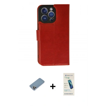 MARSİLYAN™- iPhone 13 Pro Max Kılıf Siluet Işık Serisi - Şeffaf Pasifik Cam Ekran Koruyucu + Shine Kamera Lens Koruma Cam - GI