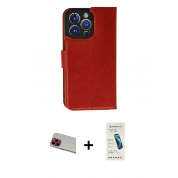 MARSİLYAN™- iPhone 13 Pro Max Kılıf Siluet Işık Serisi - Şeffaf Pasifik Cam Ekran Koruyucu + Rainbow Kamera Lens Koruma Cam - KI