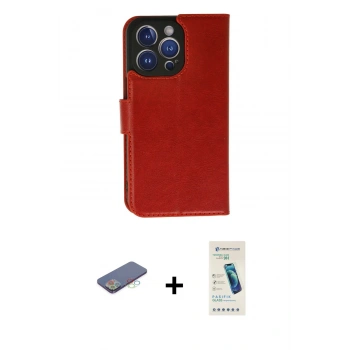 MARSİLYAN™- iPhone 13 Pro Max Kılıf Siluet Işık Serisi - Şeffaf Pasifik Cam Ekran Koruyucu + Renkli Kamera Lens Koruma Cam - MI
