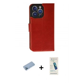 MARSİLYAN™- iPhone 13 Pro Max Kılıf Siluet Işık Serisi - Şeffaf Pasifik Cam Ekran Koruyucu + Shine Kamera Lens Koruma Cam - MI