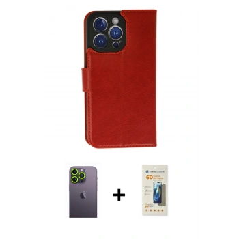 MARSİLYAN™- iPhone 13 Pro Max Kılıf Siluet Işık Serisi - Siyah 6D Mat Seramik Hayalet Nano Ekran Koruyucu + Neon Fosforlu Kamera Lens - YL