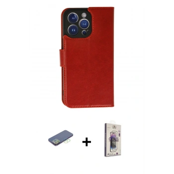 MARSİLYAN™- iPhone 13 Pro Max Kılıf Siluet Işık Serisi - Siyah Bilvis 3D Cam Ekran Koruyucu + Renkli Kamera Lens Koruma Cam - YL