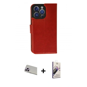 MARSİLYAN™- iPhone 13 Pro Max Kılıf Siluet Işık Serisi - Siyah Bilvis 3D Mat Cam Ekran Koruyucu + Rainbow Kamera Lens Koruma Cam - MR