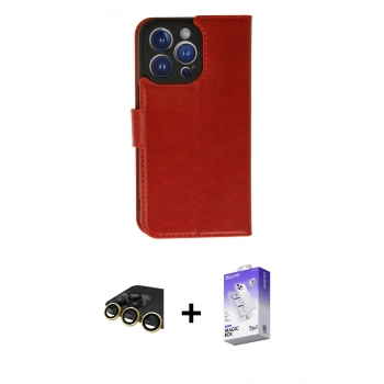 MARSİLYAN™- iPhone 13 Pro Max Kılıf Siluet Işık Serisi - Siyah Bilvis 5in1 3D Magic Cam Ekran Koruyucu + Raze Metal Kamera Lens - GD