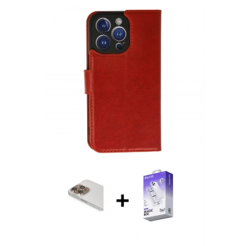 MARSİLYAN™- iPhone 13 Pro Max Kılıf Siluet Işık Serisi - Siyah Bilvis 5in1 3D Magic Cam Ekran Koruyucu + Pers Alüminyum Kamera Lens - GD