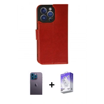 MARSİLYAN™- iPhone 13 Pro Max Kılıf Siluet Işık Serisi - Siyah Bilvis 5in1 3D Magic Cam Ekran Koruyucu + Neon Fosforlu Kamera Lens - MI