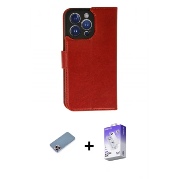 MARSİLYAN™- iPhone 13 Pro Max Kılıf Siluet Işık Serisi - Siyah Bilvis 5in1 3D Magic Cam Ekran Koruyucu + Shine Kamera Lens Koruma Cam - PE