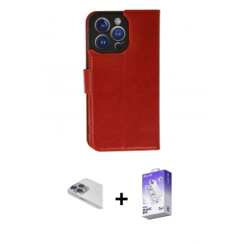 MARSİLYAN™- iPhone 13 Pro Max Kılıf Siluet Işık Serisi - Siyah Bilvis 5in1 3D Magic Cam Ekran Koruyucu + Pers Alüminyum Kamera Lens - SABE