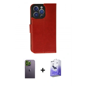 MARSİLYAN™- iPhone 13 Pro Max Kılıf Siluet Işık Serisi - Siyah Bilvis 5in1 5D Magic Hayalet Cam Ekran Koruyucu + Neon Fosforlu Kamera Lens - YL