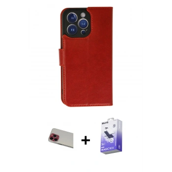 MARSİLYAN™- iPhone 13 Pro Max Kılıf Siluet Işık Serisi - Siyah Bilvis 5in1 5D Magic Hayalet Cam Ekran Koruyucu + Rainbow Kamera Lens Koruma Cam - KI
