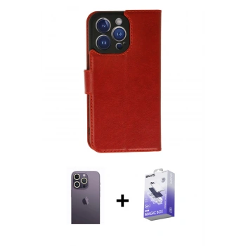MARSİLYAN™- iPhone 13 Pro Max Kılıf Siluet Işık Serisi - Siyah Bilvis 5in1 5D Magic Hayalet Cam Ekran Koruyucu + Neon Fosforlu Kamera Lens - BZ