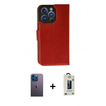 MARSİLYAN™- iPhone 13 Pro Max Kılıf Siluet Işık Serisi - Siyah Bilvis Hayalet Cam Ekran Koruyucu + Neon Fosforlu Kamera Lens - MI