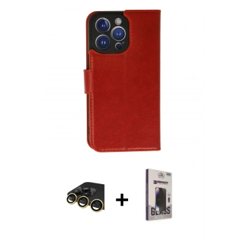 MARSİLYAN™- iPhone 13 Pro Max Kılıf Siluet Işık Serisi - Siyah Bilvis Hayalet Cam Ekran Koruyucu + Raze Metal Kamera Lens - GD