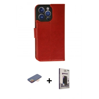 MARSİLYAN™- iPhone 13 Pro Max Kılıf Siluet Işık Serisi - Siyah Bilvis Hayalet Cam Ekran Koruyucu + Renkli Kamera Lens Koruma Cam - TU