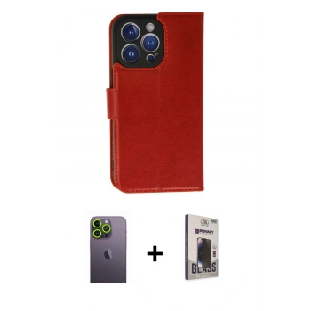 MARSİLYAN™- iPhone 13 Pro Max Kılıf Siluet Işık Serisi - Siyah Bilvis Hayalet Cam Ekran Koruyucu + Neon Fosforlu Kamera Lens - YL
