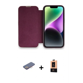 MARSİLYAN™- iPhone 13 Pro Max Kılıf Siluet Minimal Serisi - Şeffaf Maxco Cam Ekran Koruyucu + Renkli Kamera Lens Koruma Cam - PE