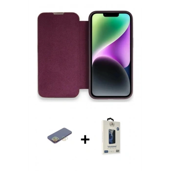 MARSİLYAN™- iPhone 13 Pro Max Kılıf Siluet Minimal Serisi - Siyah Bilvis Hayalet Cam Ekran Koruyucu + Renkli Kamera Lens Koruma Cam - SI