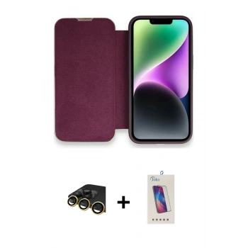 MARSİLYAN™- iPhone 13 Pro Max Kılıf Siluet Minimal Serisi - Siyah Joko 5D Cam + Raze Metal Kamera Lens - GD