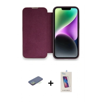 MARSİLYAN™- iPhone 13 Pro Max Kılıf Siluet Minimal Serisi - Siyah Joko 5D Cam + Renkli Kamera Lens Koruma Cam - YL
